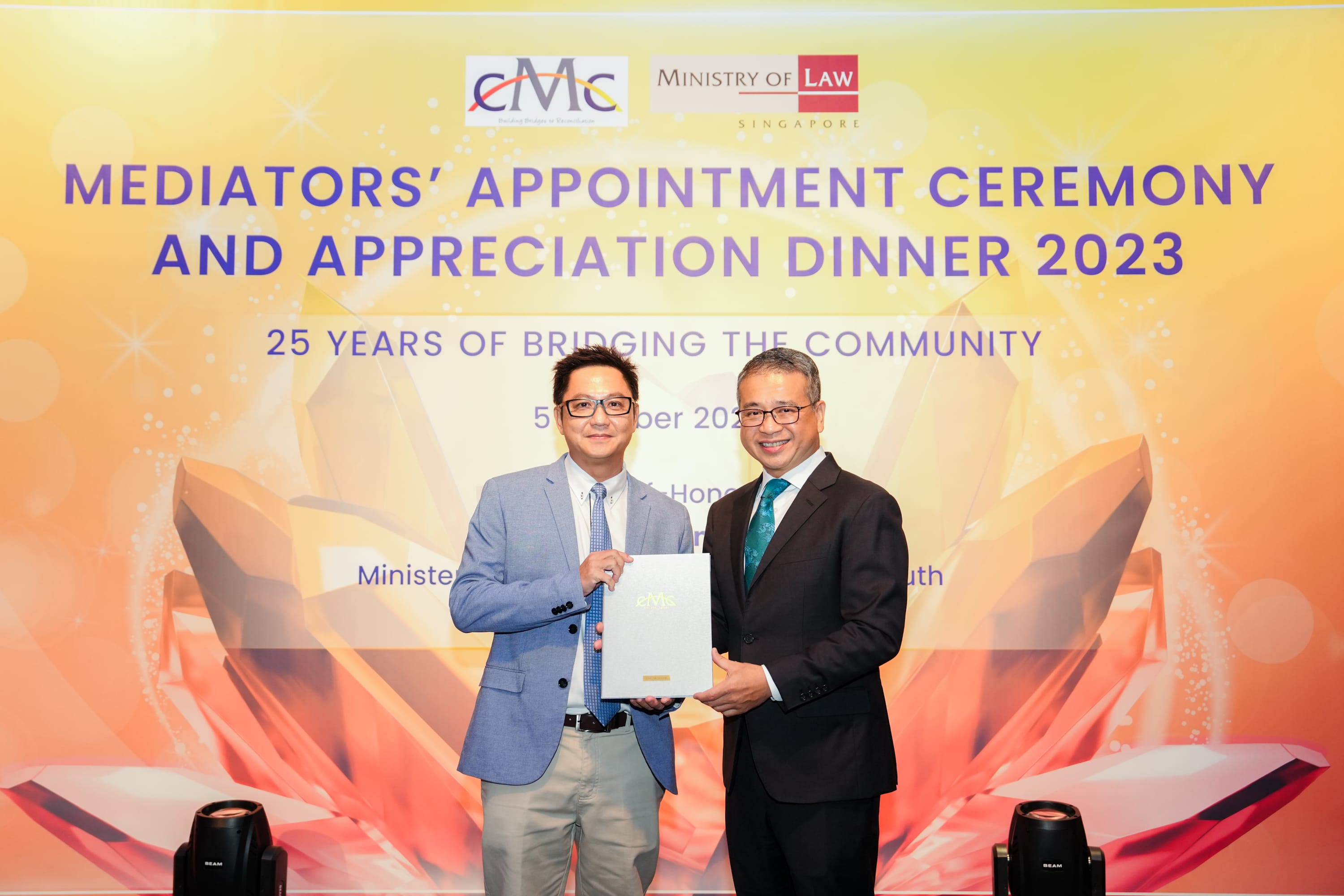 reappointment Image 7 award with Min Edwin